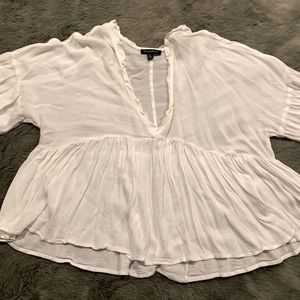White crop blouse - worn once